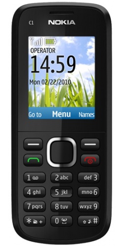 Nokia C1-02 black