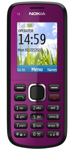 Nokia C1-02 plum