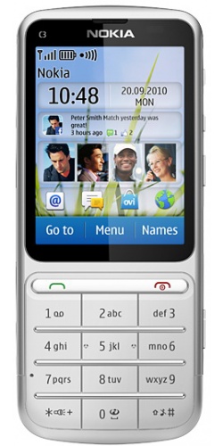 Nokia C3-01 Touch and Type silver