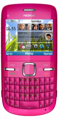 Nokia C3 hot pink