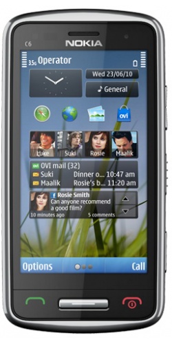 Nokia C6-01 silver