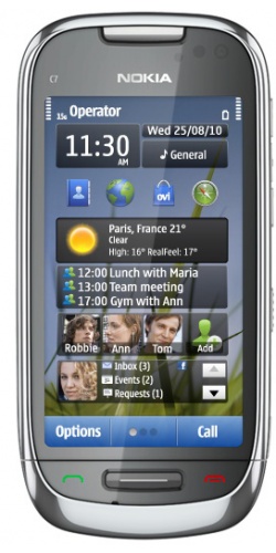 Фото телефона Nokia C7-00 frosty metal