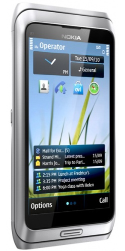 Фото телефона Nokia E7-00 silver white
