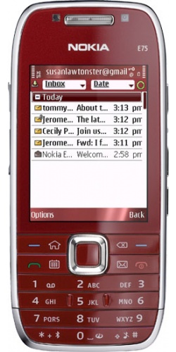 Nokia E75 red