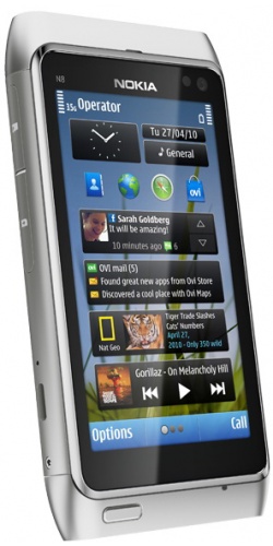 Фото телефона Nokia N8-00 white silver