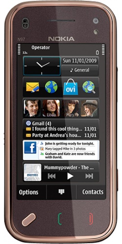 Nokia N97 mini Navi garnet black