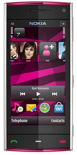 Nokia X6-00 16GB XpressMusic white pink