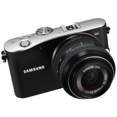 Фотография Samsung NX100 Kit 20-50mm black (EV-NX100ZBABUA)