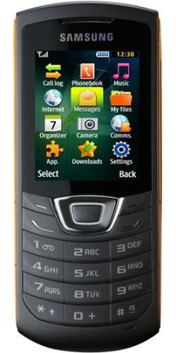 Samsung GT-C3200 Monte Bar black orange