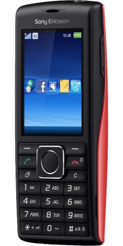Фото телефона Sony Ericsson J108i Cedar black red